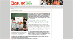 Desktop Screenshot of gesundmachtschule.de