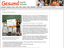 Tablet Screenshot of gesundmachtschule.de